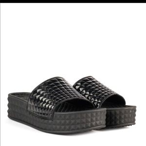 ASH SCREAM Studded Chunky Soled Sandals Black